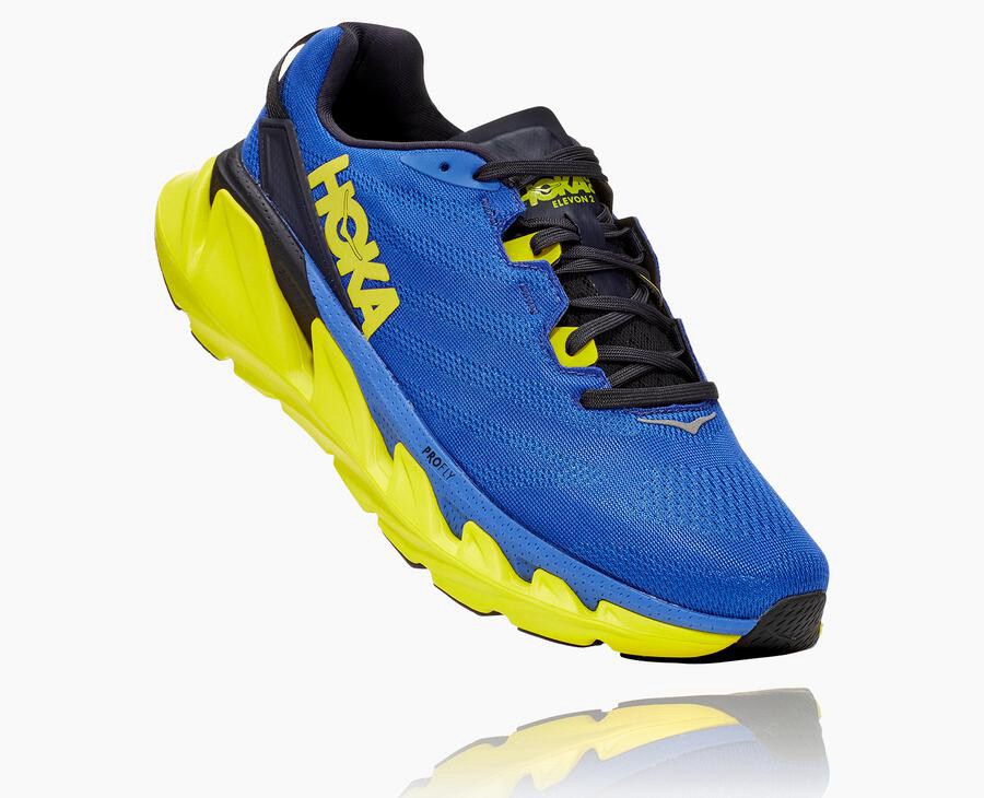 Hoka One One Løbesko Herre - Elevon 2 - Blå/Grøn - 926108TKI